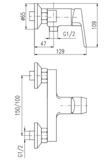 Смеситель для душа Rav Slezak Colorado CO181.5BZ белый